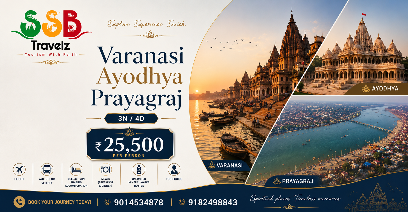 VARANASI / AYODHYA / ALLAHABAD – 4 DAYS FLIGHT TRIP