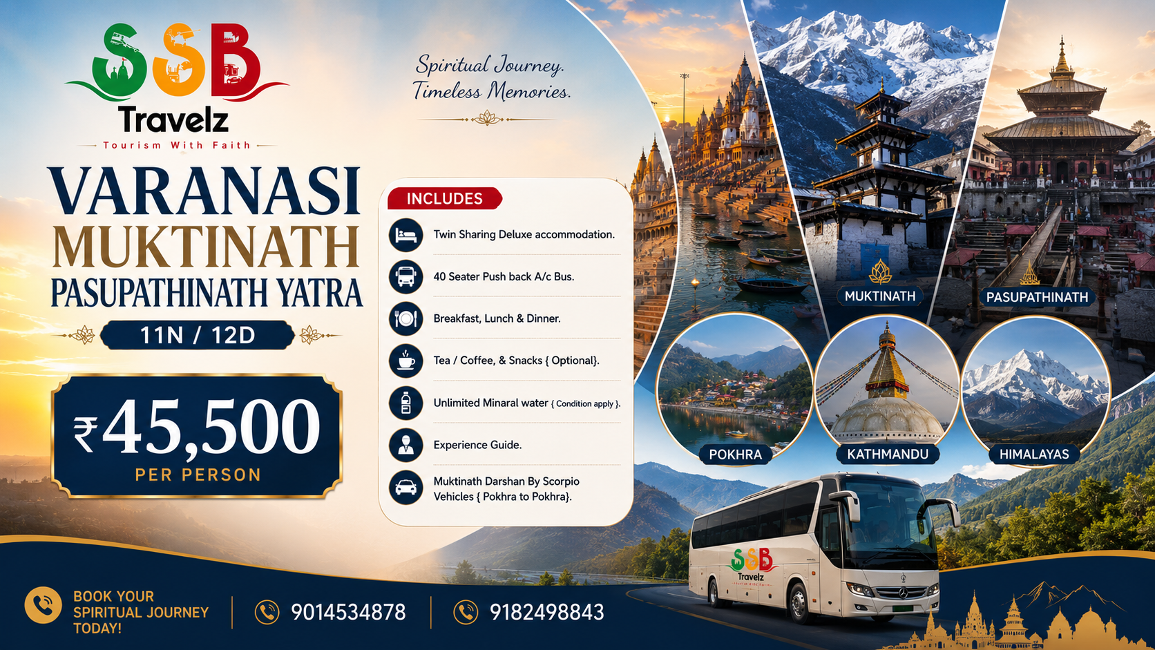 VARANASI-AYODHYA-MUKTINATH-PASUPATHI NATH YATRA