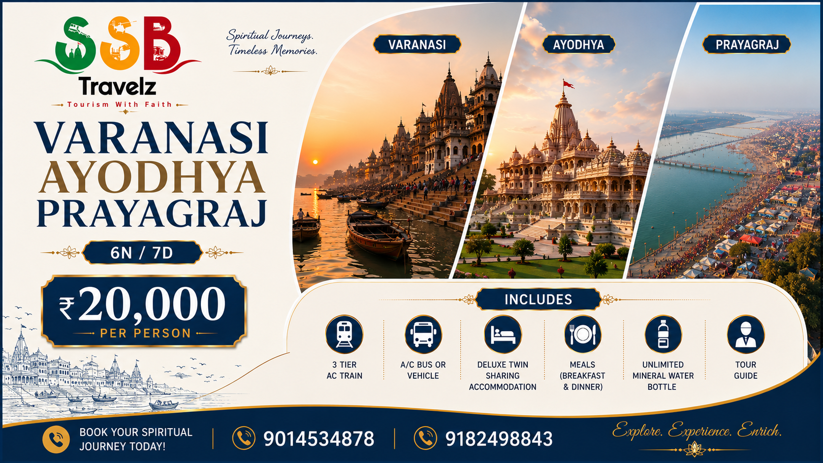 VARANASI / AYODHYA / ALLAHABAD – 7 DAYS TRAIN TRIP